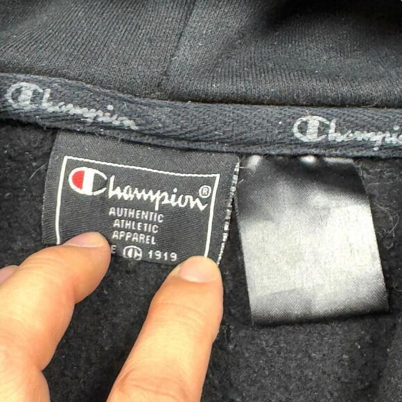 VTG Champion Hoodie HOCKtoberfest Black Orange Spider XL - Picture 3 of 8